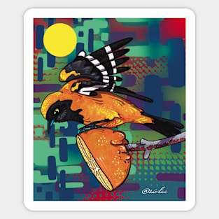 Orange-backed Oriole Sticker